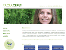 Tablet Screenshot of paolaceruti.com